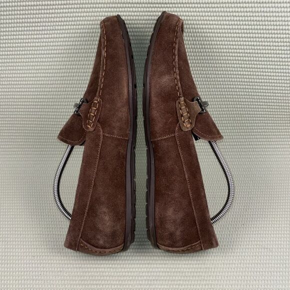 Vionic Mason Horsebit Loafers Comfort Driving Shoes Men’s Size 10 Brown Suede - Picture 5 of 9